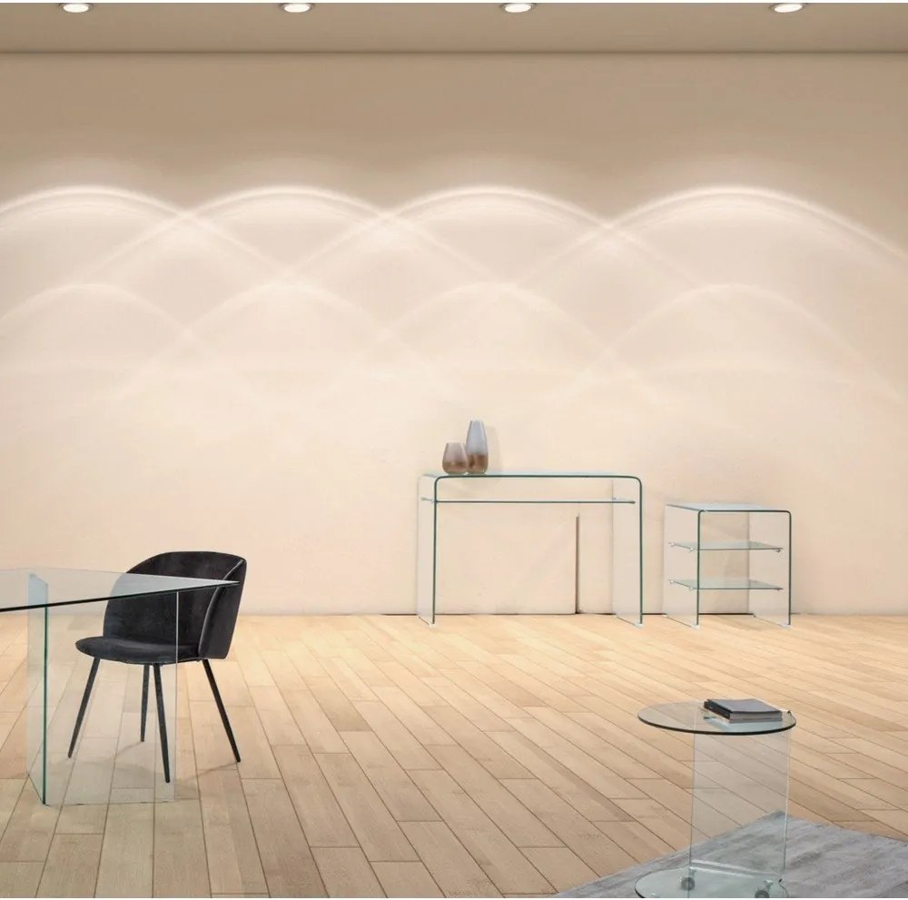 Üveg konzolasztal 35x110 cm Iride – Bizzotto