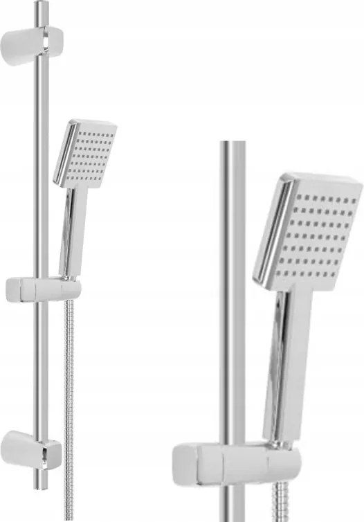 Zuhanyszett Falra Szerelhető Sárgaréz Como Fogantyú Rúd Króm