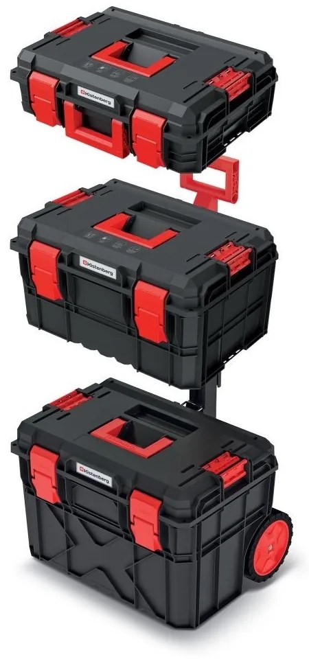 Bőröndkészlet A kerekekkel, 54,6 x 38 x 87 cm, fekete