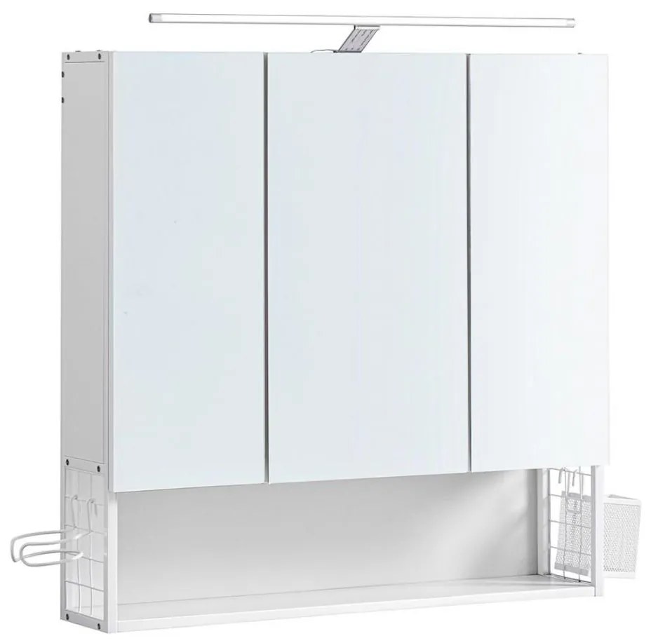 Tükrös fürdőszobaszekrény SKY, fehér