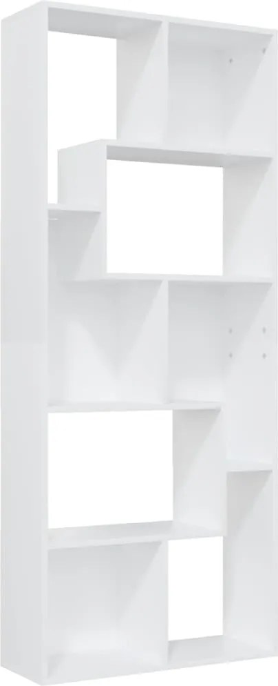 vidaXL fehér szerelt fa könyvszekrény 67 x 24 x 161 cm