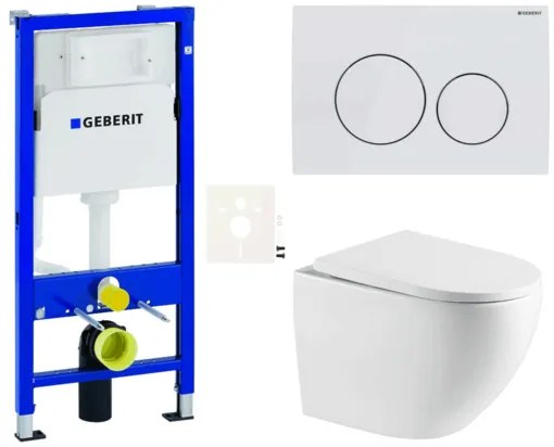 Geberit fali WC szett előtétfalas szereléshez + SAT WC SIKOGESTOR67D20