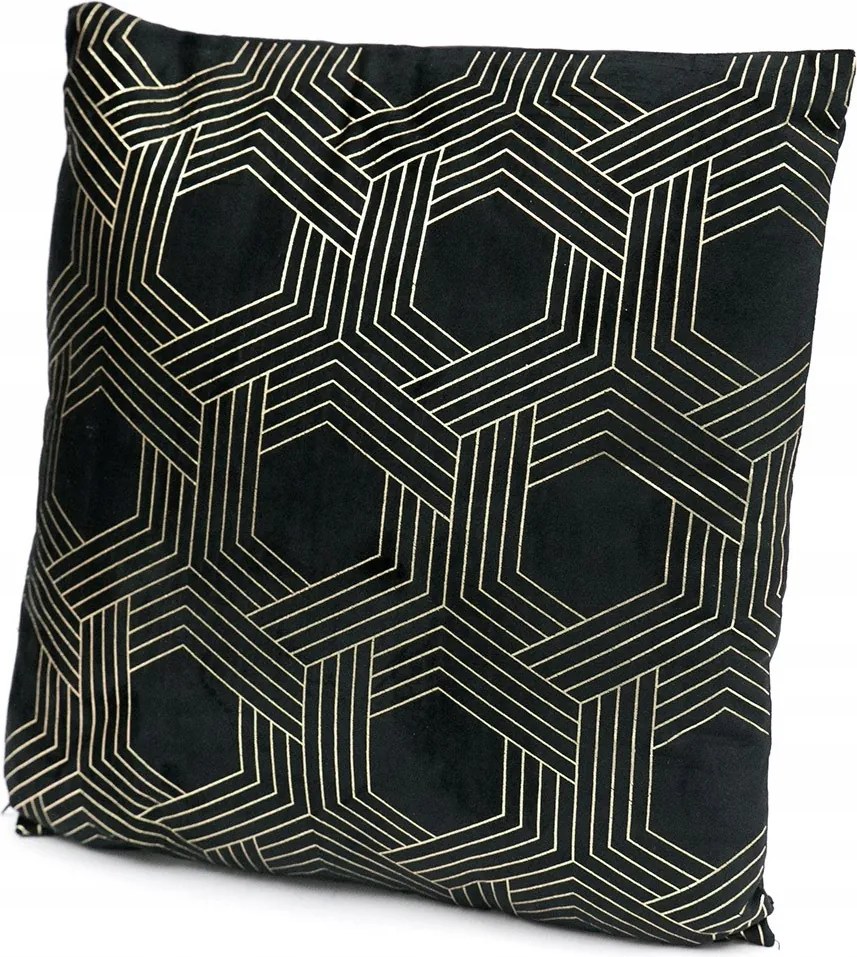 Dekorációs Párna Arany Fekete 45x45cm