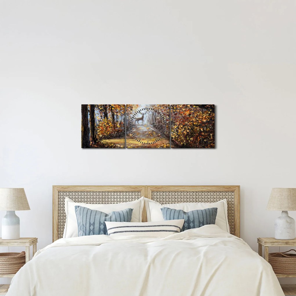 Kép - Az erdő szelleme (órával) (90x30 cm)