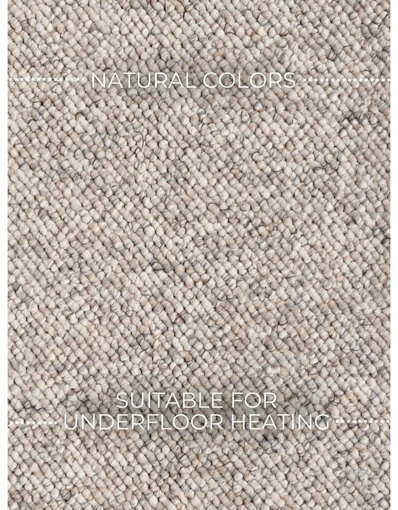 Szürke-krémszínű mosható futószőnyeg 80x240 cm Rocco Dark Cream – Elle Decoration