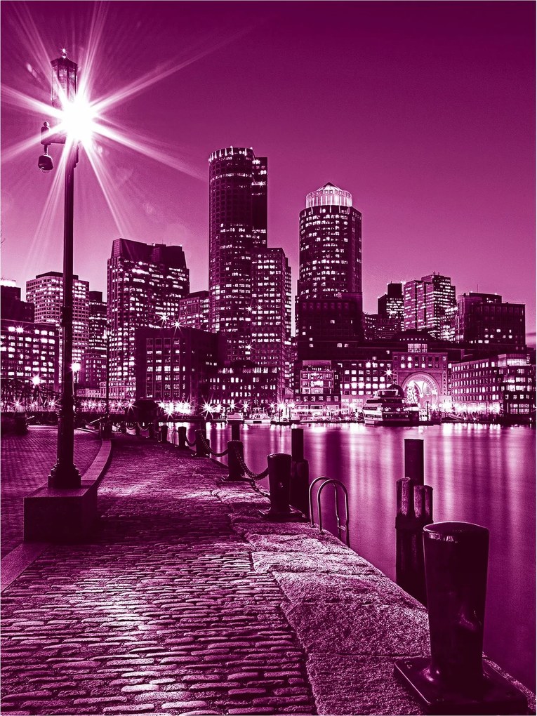 Fotótapéta város éjszaka utca fotótapéta 206 x 275