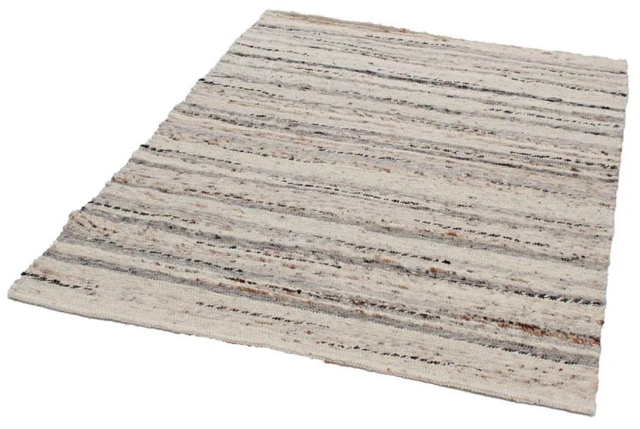 Vastag szőnyeg gyapjúból Rustic 131x183 szövött modern gyapjú szőnyeg