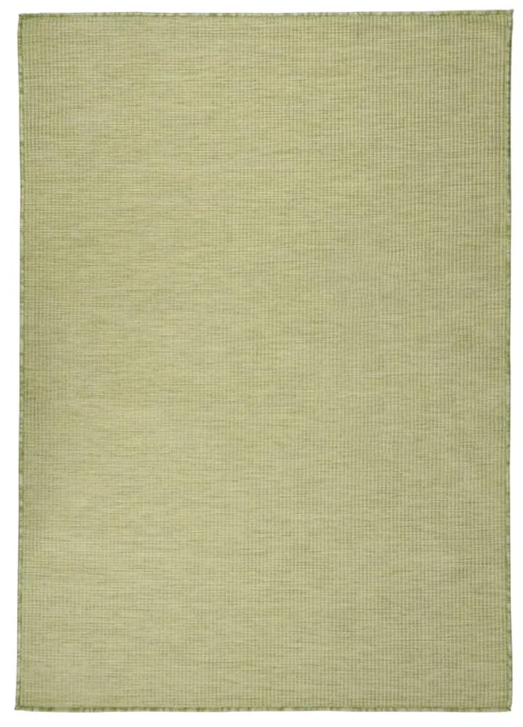 zöld lapos szövésű kültéri szőnyeg 200 x 280 cm