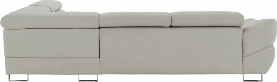 Sarokülőgarnitúra, szürke-bézs taupe, jobbos, FABIA