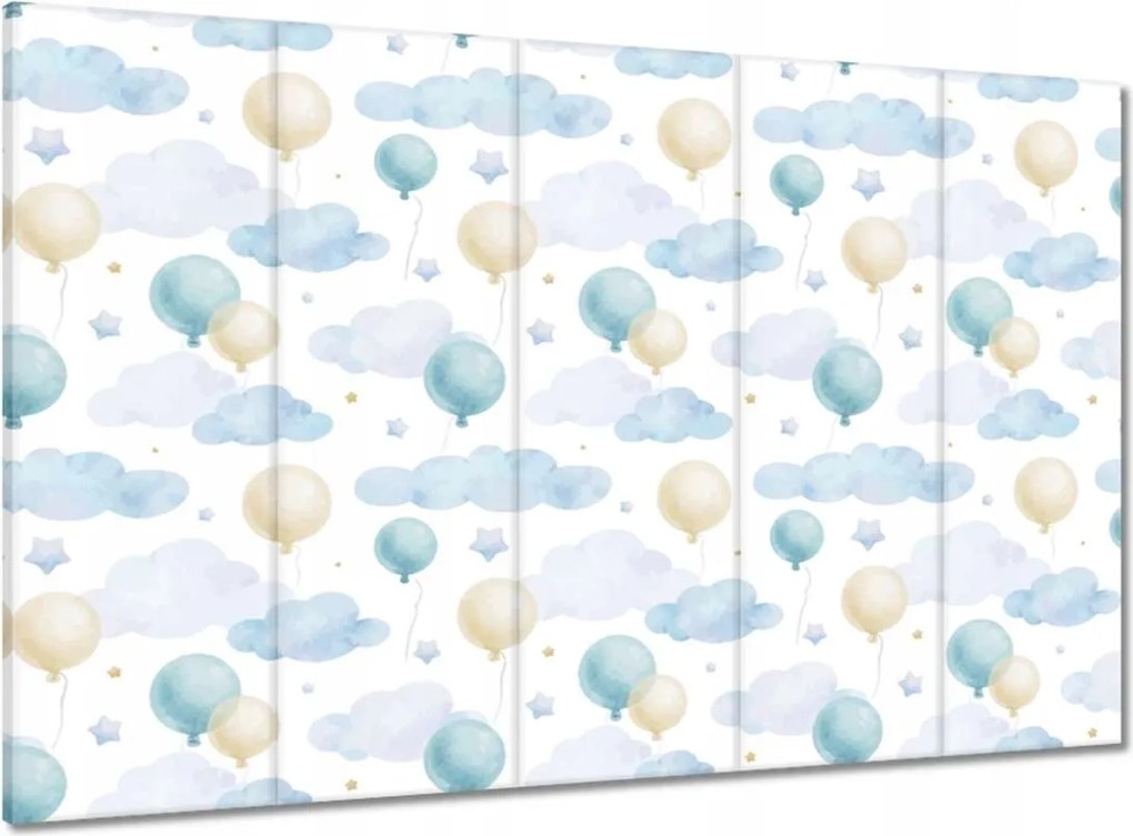 Vászonkép 100x70 Pasztell motívum kékkel