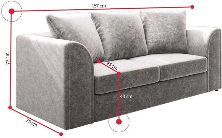 CLOE 3+2 Személyes Design Kanapé