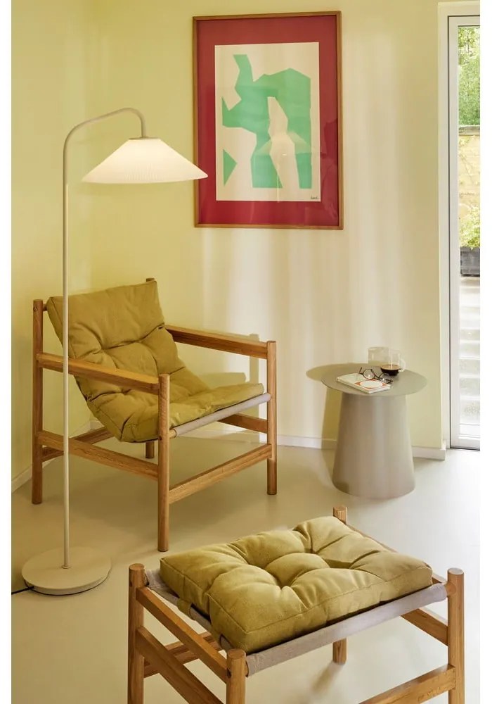 Krémszínű állólámpa üveg búrával (magasság 158 cm) Solid – Hübsch