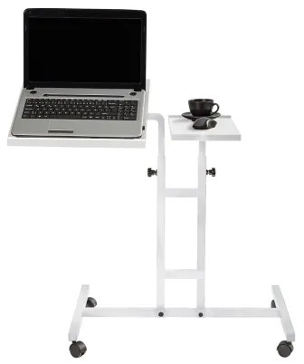 Állítható asztal GLEN 87x67 cm fehér