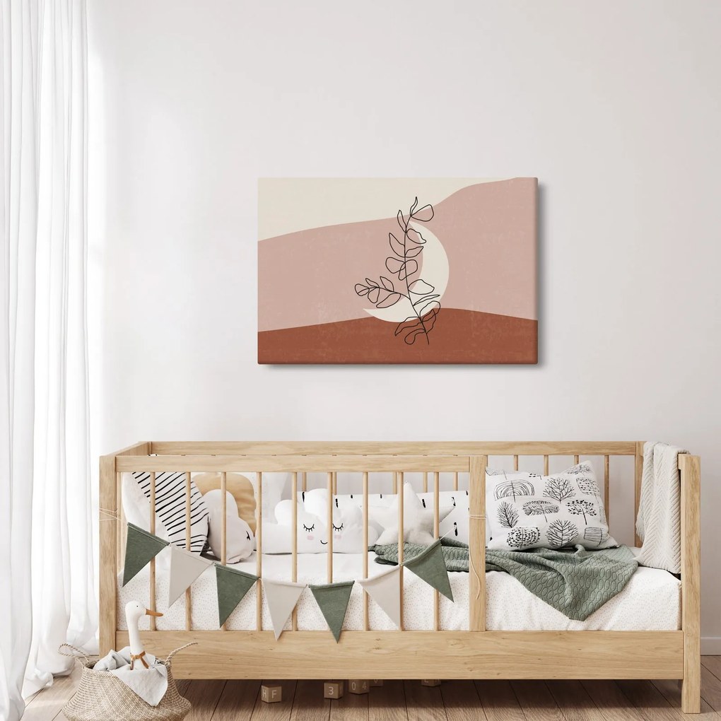 Kép - Boho levelek N⁰2 (90x60 cm)