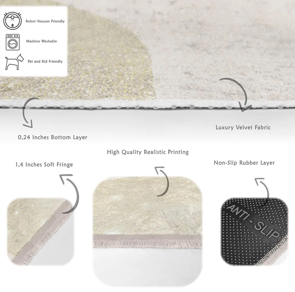 Bézs szőnyeg 80x150 cm – Mila Home