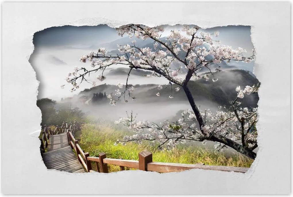 Poszterek 120x80 Japán Virágzó cseresznye