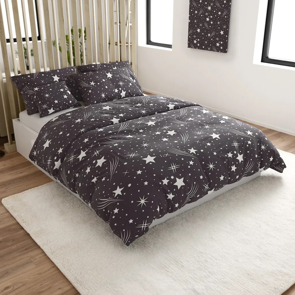 NIGHT SKY szürke mikroszálas ágyneműhuzat Ágyneműhuzat mérete: 70 x 90 cm | 140 x 200 cm