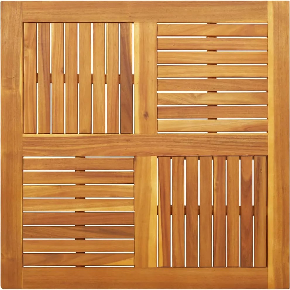 vidaXL tömör akácfa négyzet alakú asztallap 90 x 90 x 2 cm