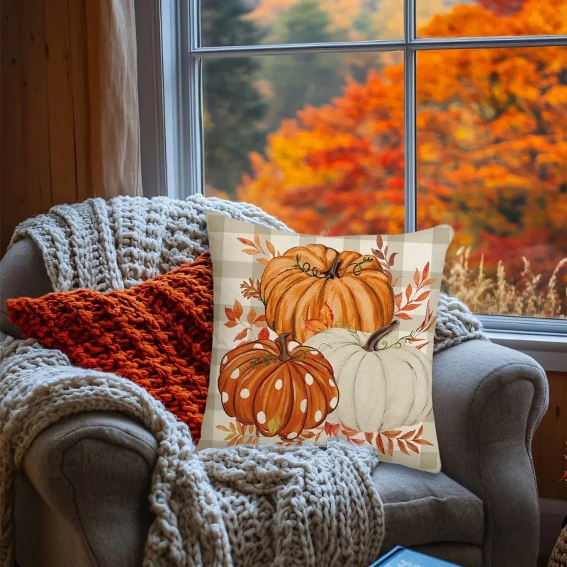 PUMPELLE díszpárnahuzat 45x45 cm, bézs