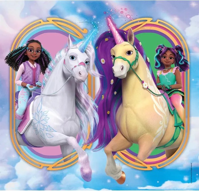 Unikornis Akadémia Riders 3x48 db-os puzzle Clementoni