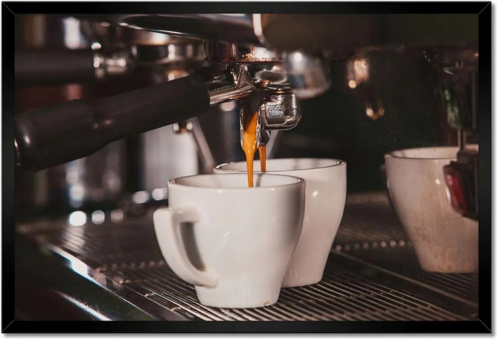 Poszterek keretben 60x40 Eszpresszó kávéfőzés