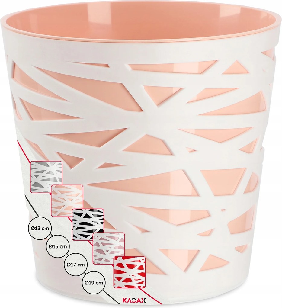 Virágtartó Fedő Műanyag Növényi Virág Betét 15 cm Bézs