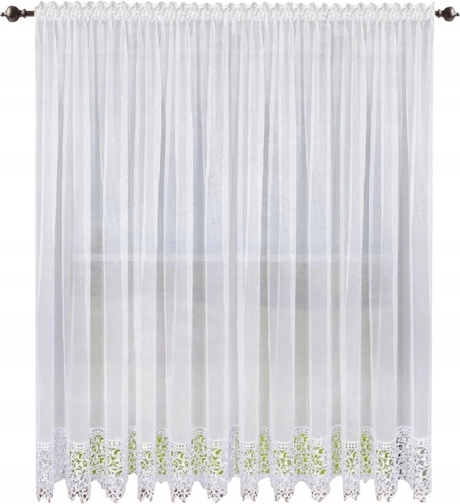 Kész függöny sima 250x300 hosszú csipkével, klasszikus csipkés függöny