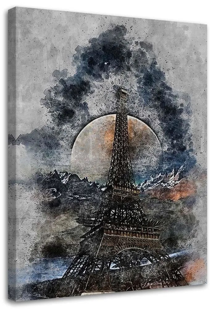 Gario Vászonkép Eiffel-torony ködben - Pau Fernandez Méret: 60 x 90 cm