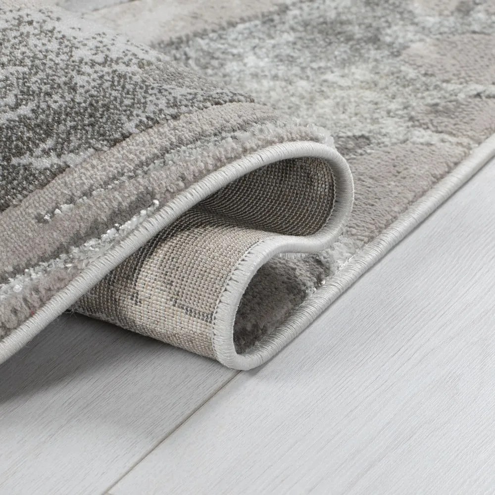 Szürke-ezüstszínű szőnyeg 300x400 cm Marbled – Flair Rugs