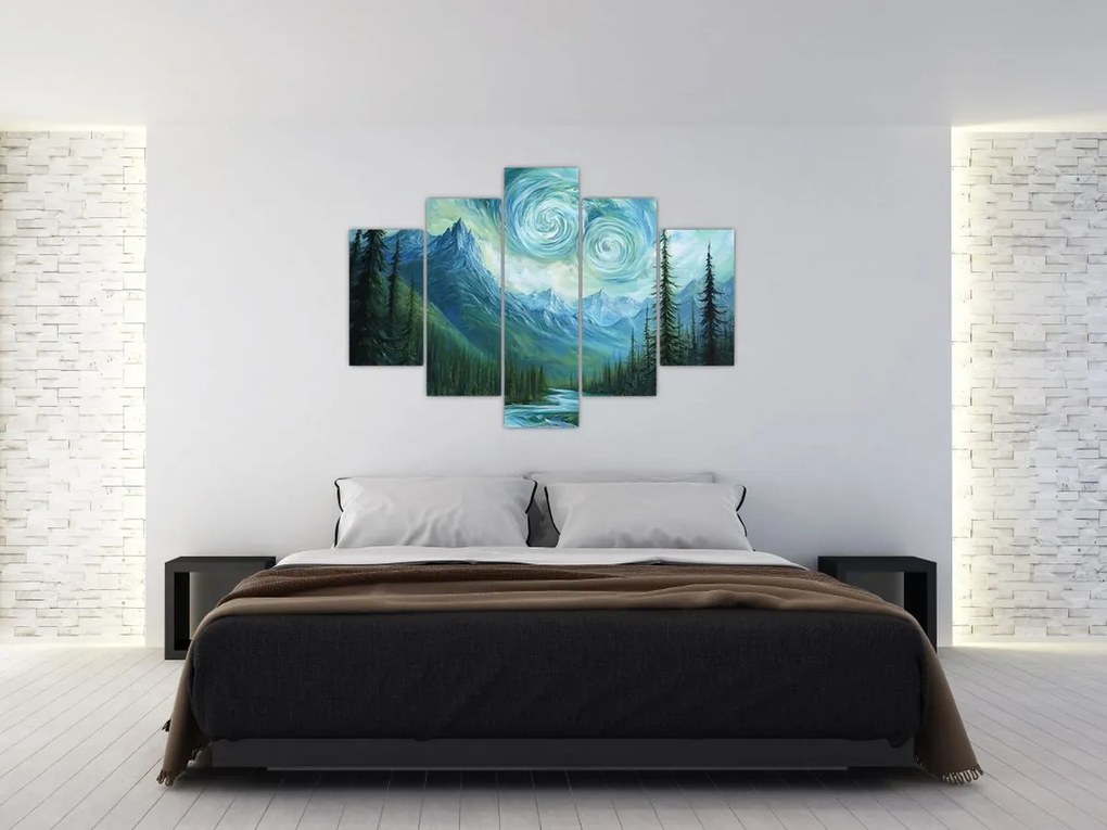 Kép - Táj Van Gogh érintésével (150x105 cm)