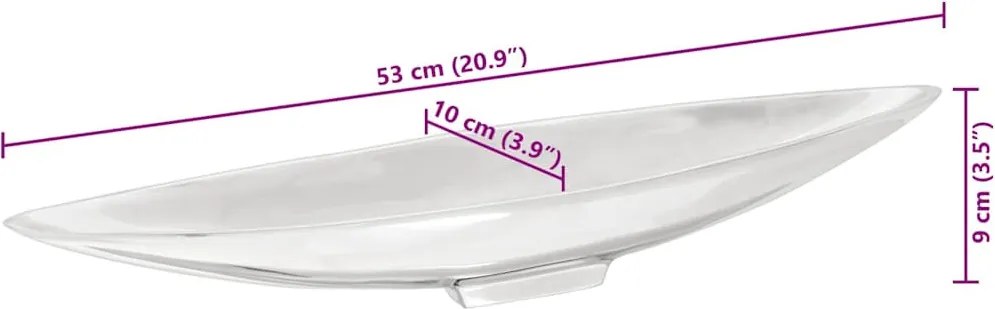 Gyümölcskosár Ezüst 53 x 9 x 10 cm Alumínium