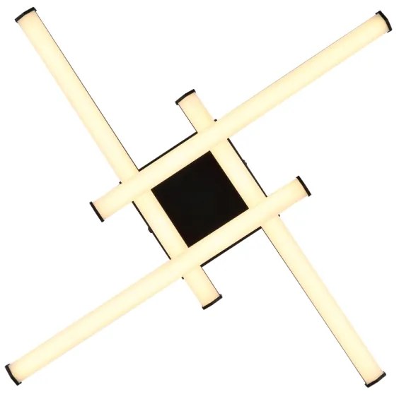 Globo 67342-24 - LED Mennyezeti lámpa KIRINA LED/24W/230V 3000K fekete