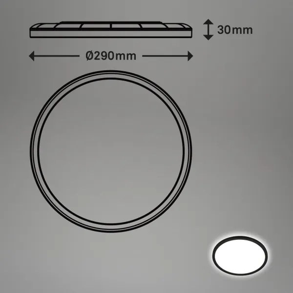 Briloner - MOVE LED fürdőszobai mennyezeti lámpa mozgásérzékelővel, 18W/230V, IP44, Ø 29 cm, fehér