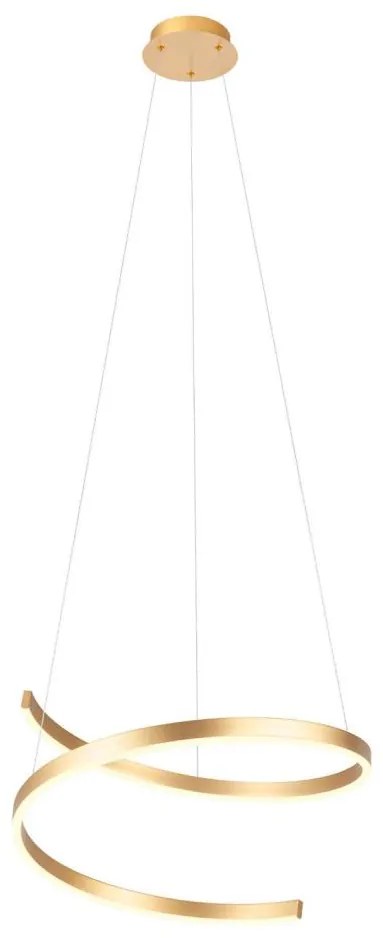 Redo 01-4014 - LED dimmelhető kábelen függesztett csillár SCROLL LED/38W/230V arany