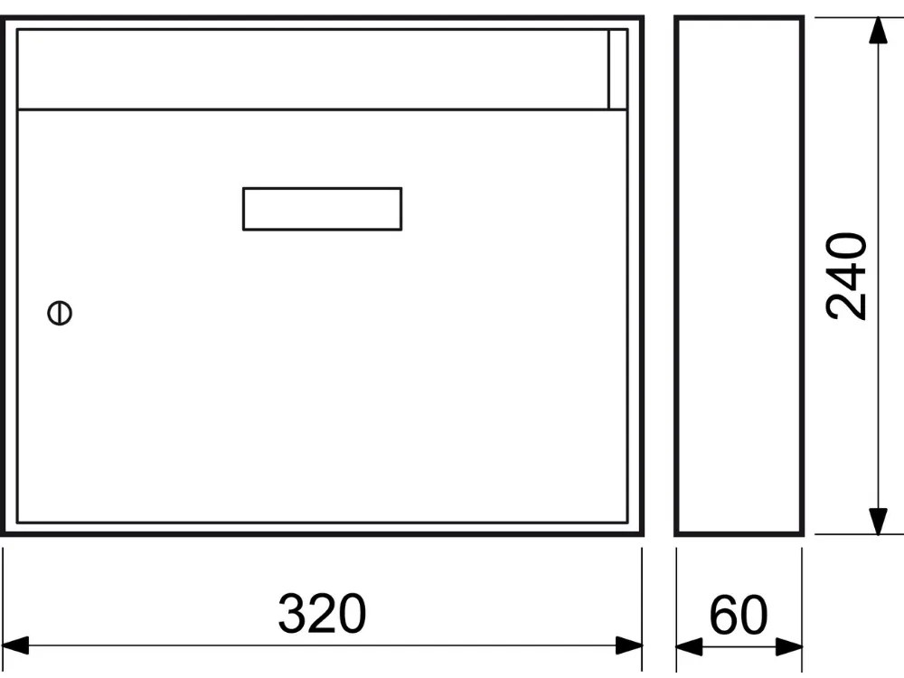 Postaláda BK 24, ezüst