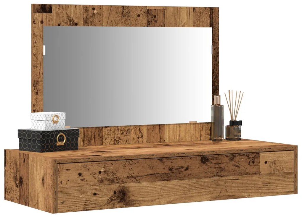 Fali Pipereasztal - Vintage Fa - 100x40x70 cm