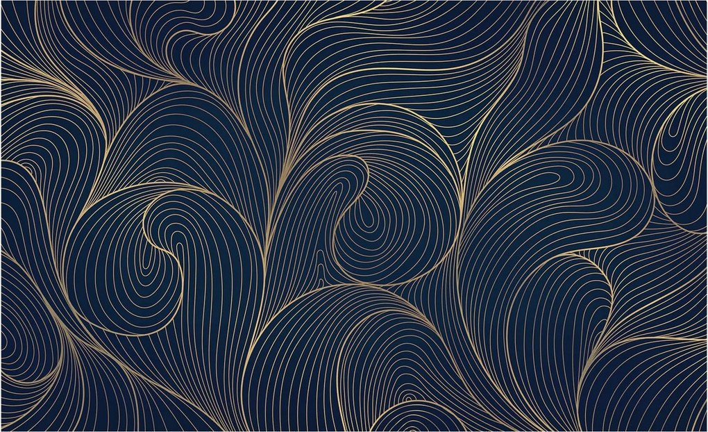 Flizelin tapéta falra Prémium hullámos motívum 416x254 Ragasztó