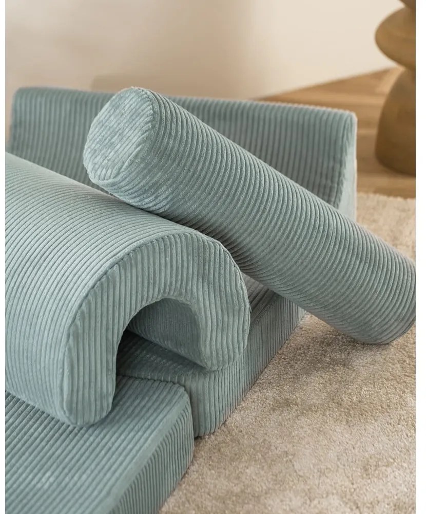 Mentazöld kordbársony gyerek fotel Flipster – Wigiwama