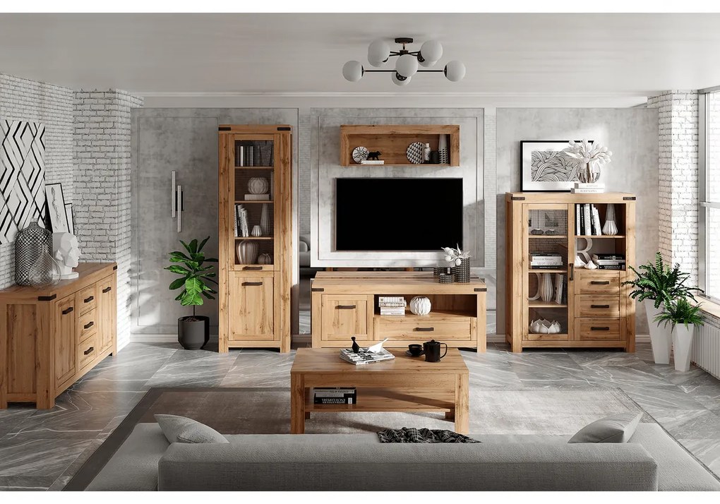 MORATIZ 1W3S komód, wotan tölgy