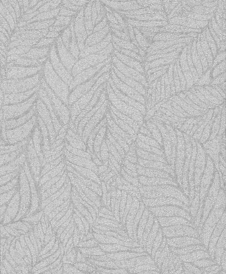 Szürke Tapéta Növényi Mintával Flizelin Levelek