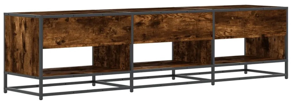 füstös tölgy színű szerelt fa TV-szekrény 180 x 40 x 46 cm