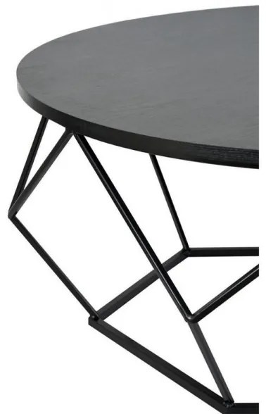 Kávésasztal DIAMOND 41,5x90 cm fekete