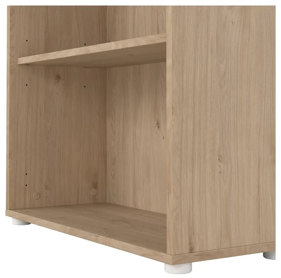 Natúr színű könyvespolc tölgyfa dekorral 80x124 cm Sign – Tvilum