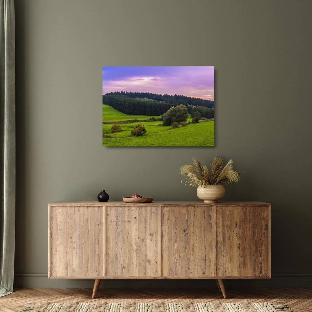 Rét képe (üvegen) (70x50 cm)