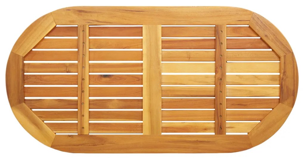 Asztallap 110x55x2,2 cm Ovális Tömör Fa Akácfa