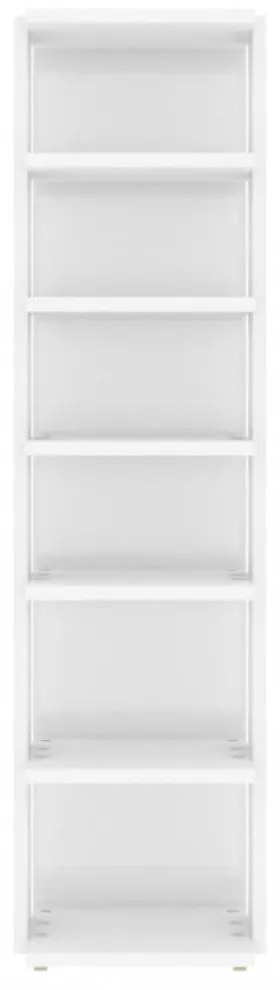 2 db magasfényű fehér cipősszekrény 27,5 x 27 x 102 cm