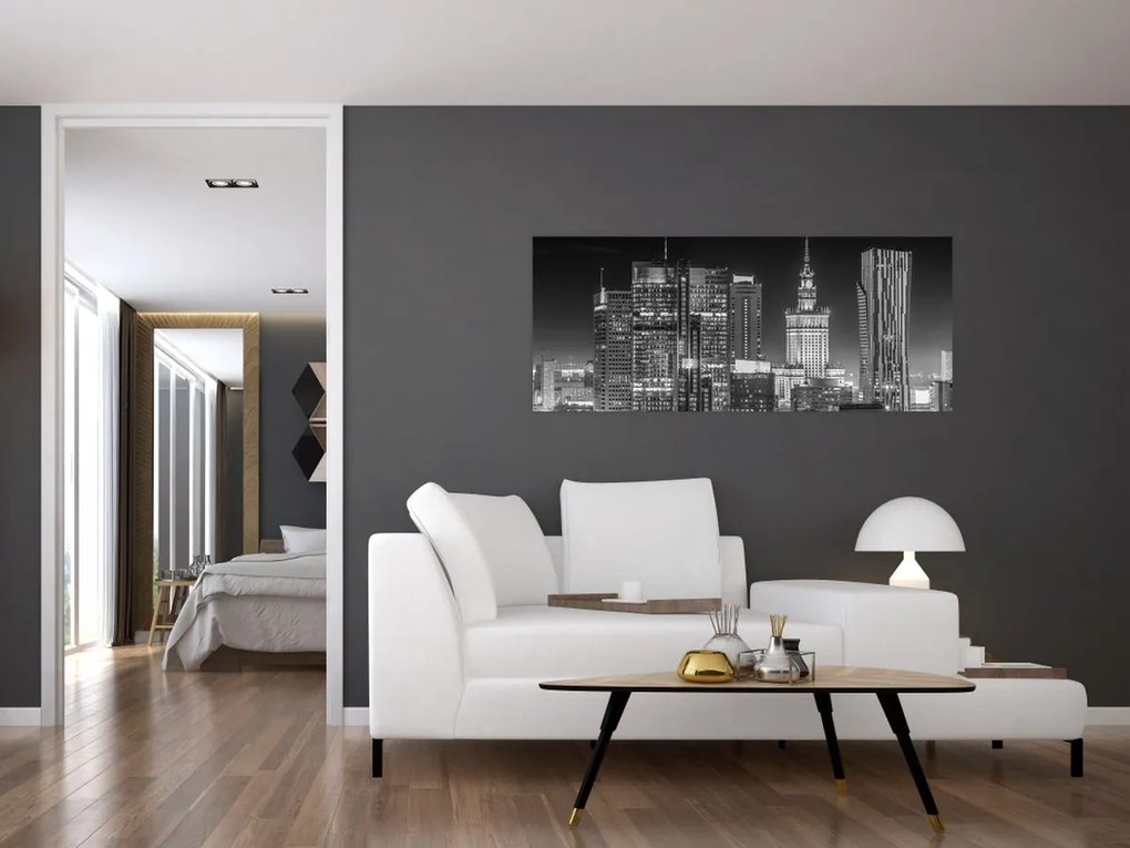 Kép - Fekete-fehér New York (120x50 cm)