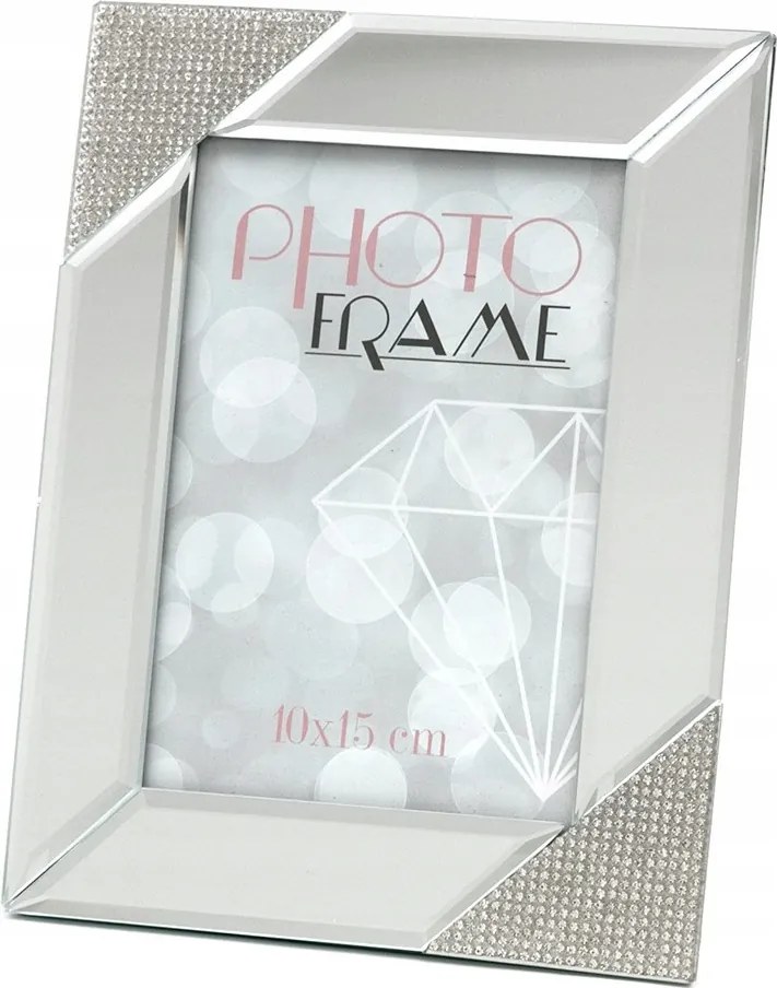 Tükörképkeret 10x15cm Kövekkel