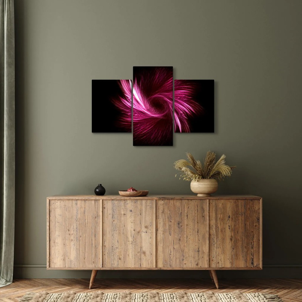 Kép - rózsaszín absztrakció (90x60 cm)