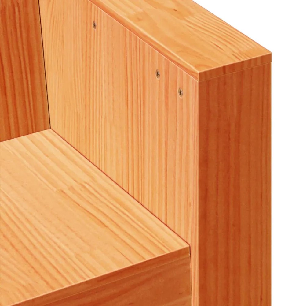 2 részes viaszbarna tömör fenyőfa kerti pihenőgarnitúra